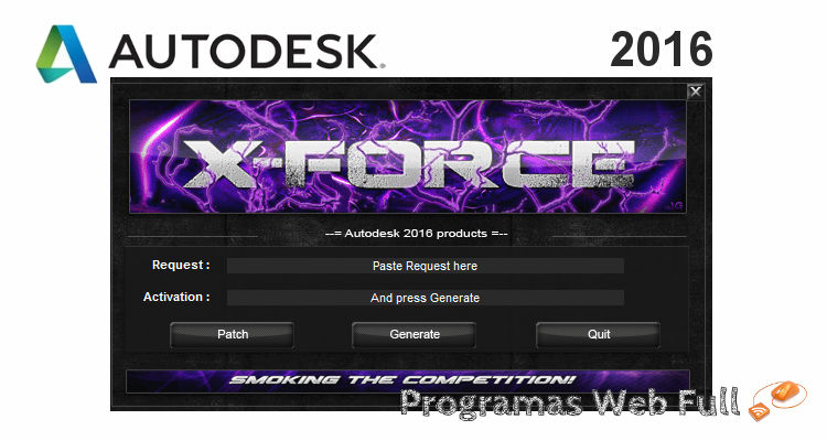 X-force keygen for all autodesk products 2016 free download
